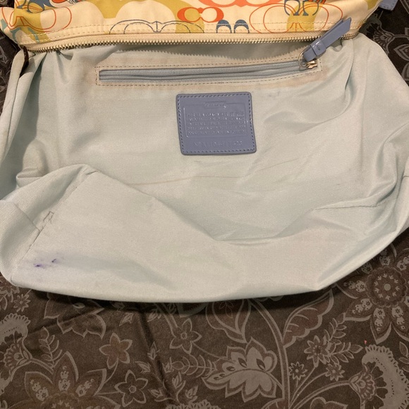 COACH 🧡🦋Colorful Butterfly & CC Pattern Shoulder Bag & Pouch Set - Picture 13 of 15